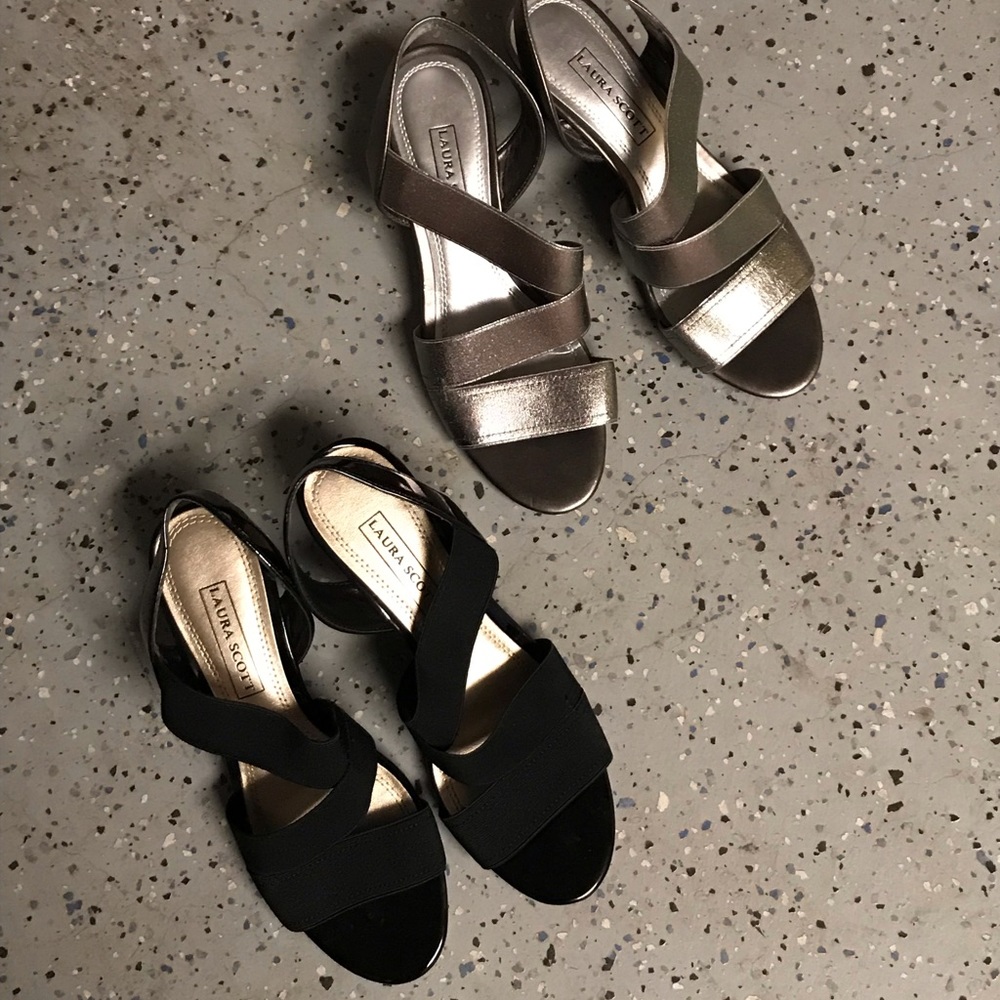 Sandals 2 pairs brand new 2” heels